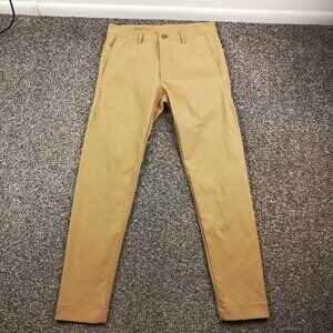 Outlier Pants Strongtwill Nylon Stretch Performance Chinos Beige Tan Mens 29x30